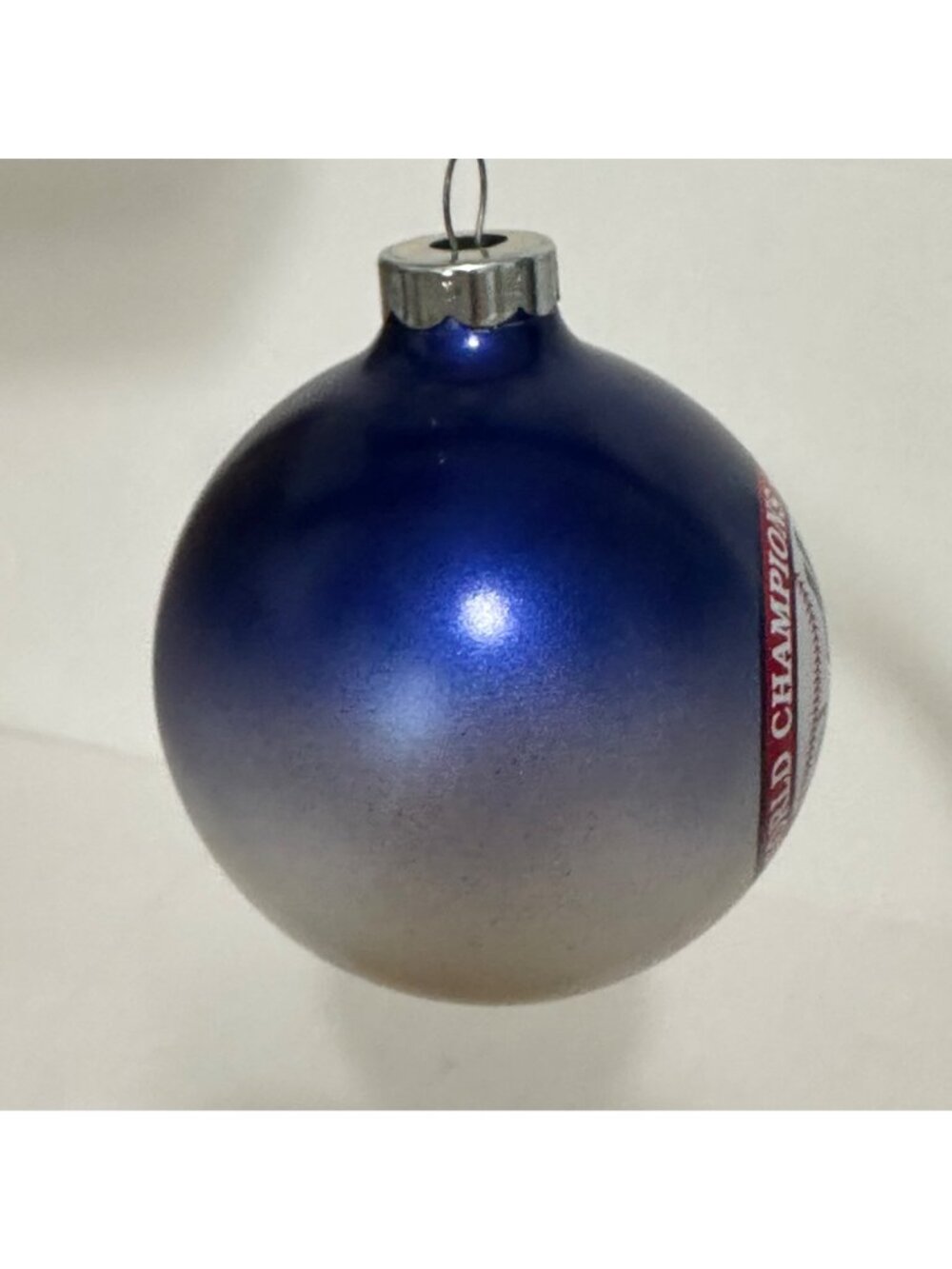 2000 New York Yankees Subway Series World Champions Ornament Blue Christmas - Picture 5 of 5